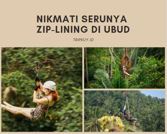 Nikmati Serunya Zip-Lining di Ubud